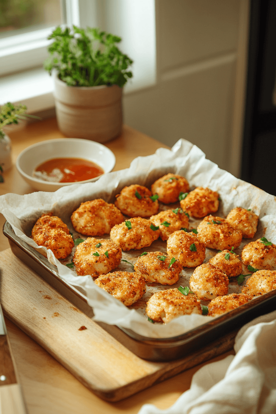 Crispy Baked Spicy Chicken Bites