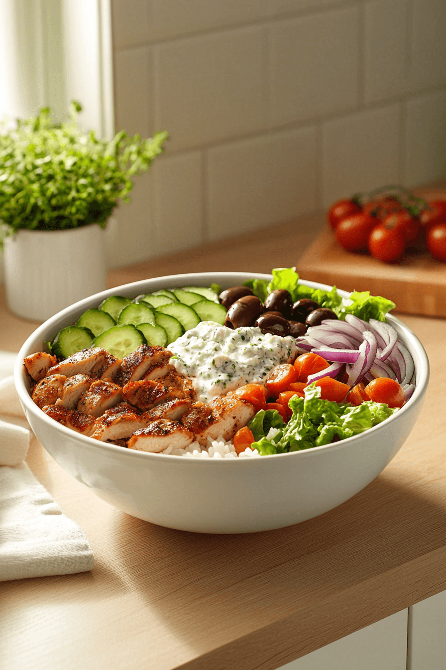 Greek Chicken Bowls