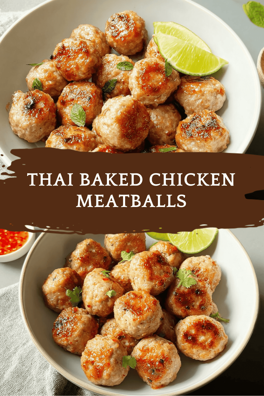 Thai Baked Chicken Meatballs