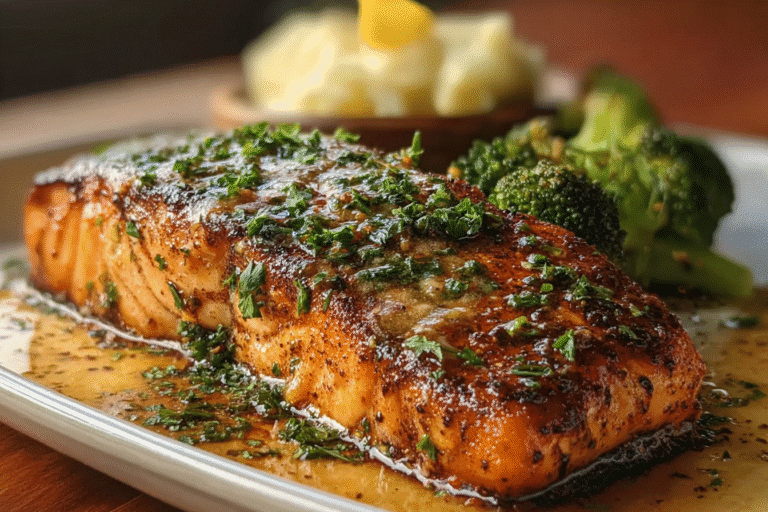 Cajun Honey Butter Salmon Recipe With Spicy Sweet Glaze 8 Cajun Honey Butter Salmon 60.Png