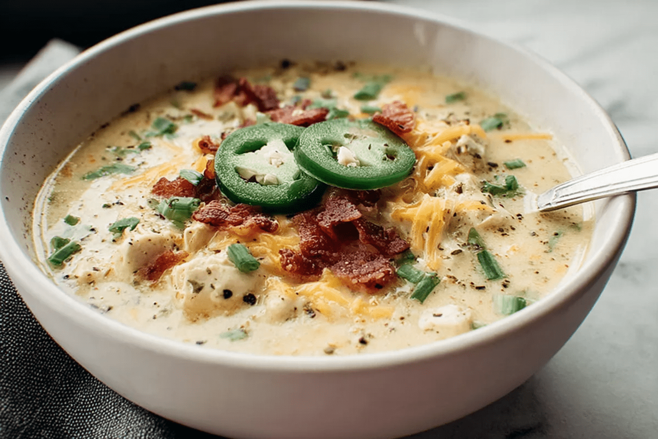 Jalapeno Popper Chicken Soup
