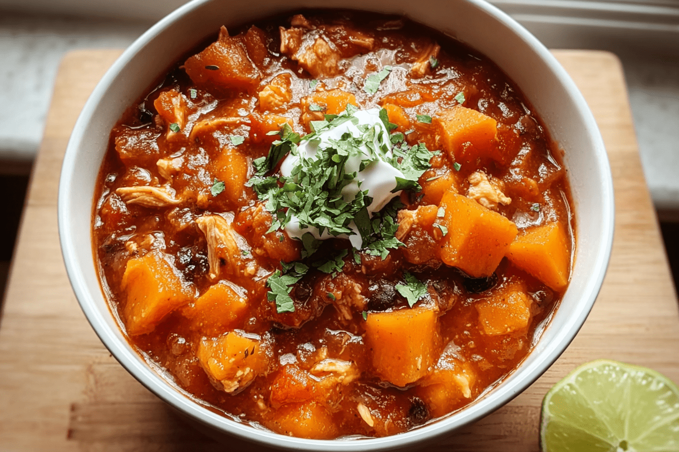Sweet Potato Chicken Chili