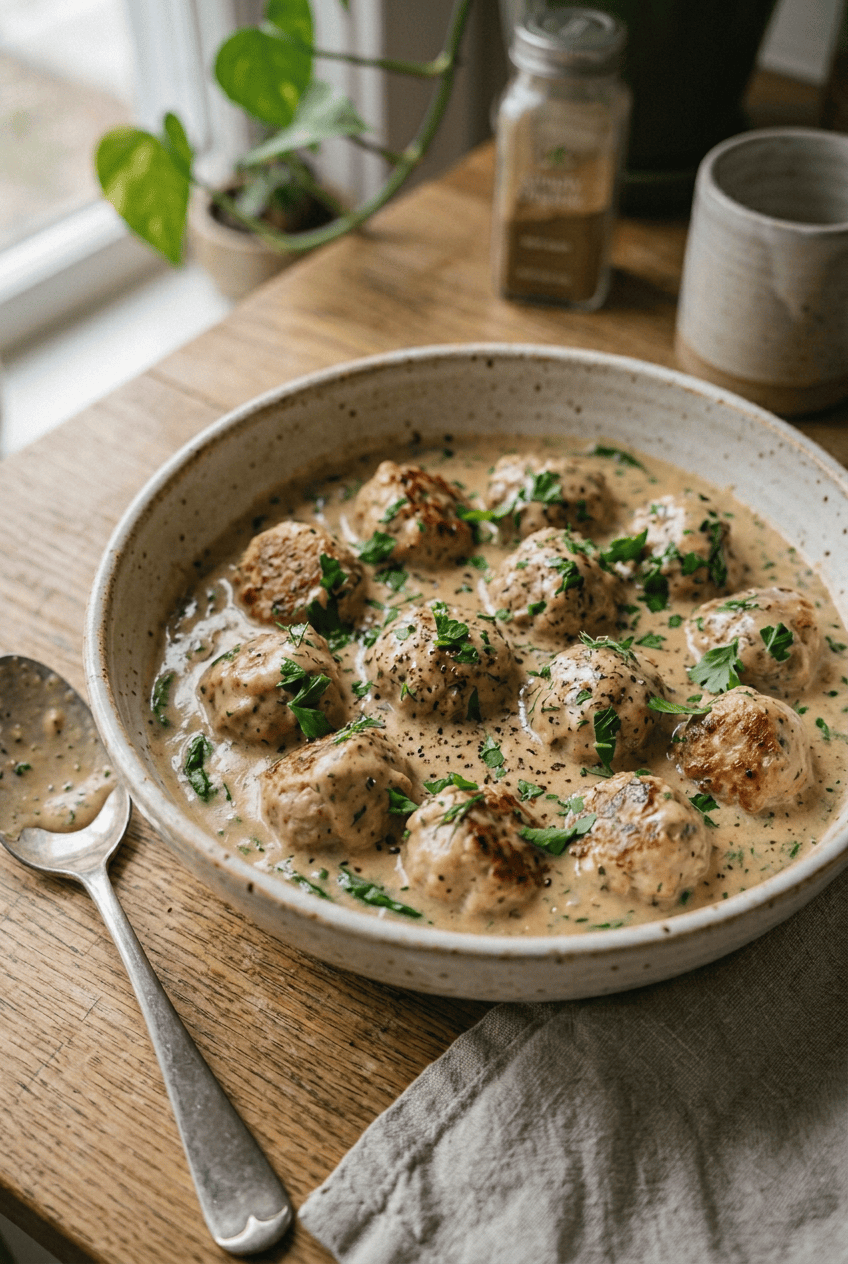 Creamy Turkey Meatballs